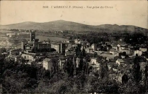 Ak L'Arbresle Rhone, Vue prise du Cornu