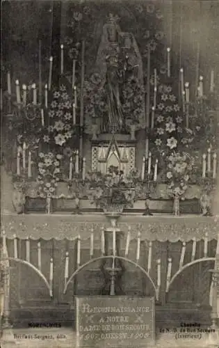 Ak  Quessy cité Aisne, Chapelle de N.-D. de Bon Secours, Altar