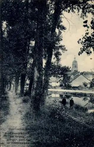 Ak Port sur Saône Haute Saône, Uferweg