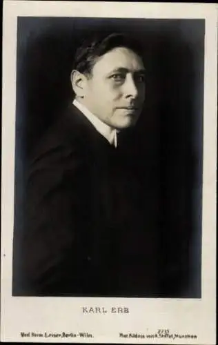 Ak Opernsänger Karl Erb, Portrait
