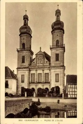 Ak Ebersmünster Ebersmünster Elsass Bas-Rhin, Kirche