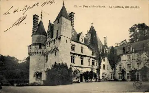 Ak Rigny Usse Indre et Loire, Chateau, aile gauche