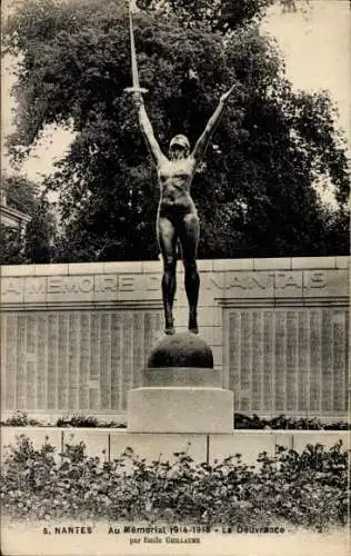 Ak Nantes Loire Atlantique, Memorial, La Deliverance