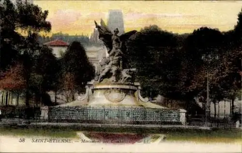 Ak Saint Étienne Loire, Kriegerdenkmal