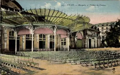 Ak Vichy Allier, Marquise, Theatre du Casino