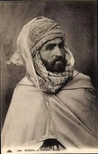 Ak Araber in Tracht, Maghreb, Portrait