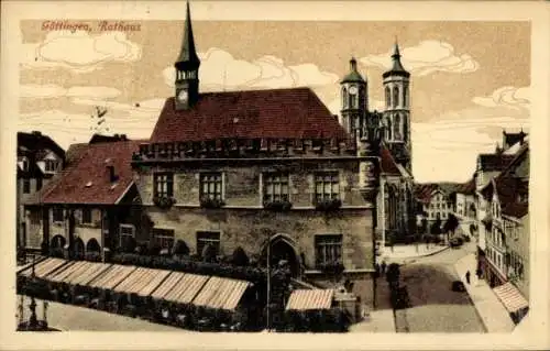 Ak Göttingen in Niedersachsen, Rathaus