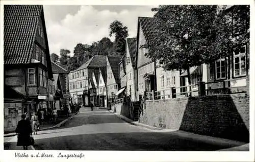 Ak Vlotho an der Weser, Langestraße