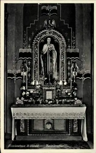 Ak St. Wendel im Saarland, Missionshaus, Theresienaltar