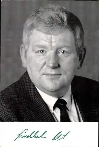 Foto Politiker Friedhelm Ost, CDU, Autogramm