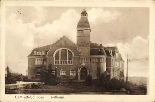 Ak Gräfrath Solingen, Rathaus