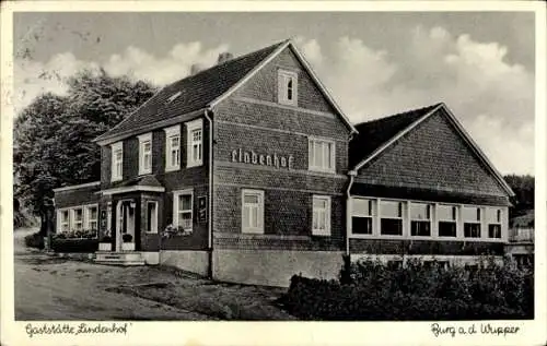 Ak Burg an der Wupper Solingen, Gaststätte Lindenhof