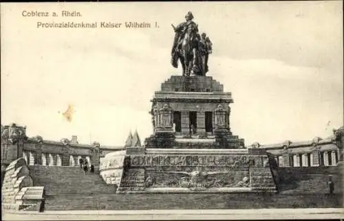 Ak Koblenz am Rhein, Provinzialdenkmal Kaiser Wilhelm I.