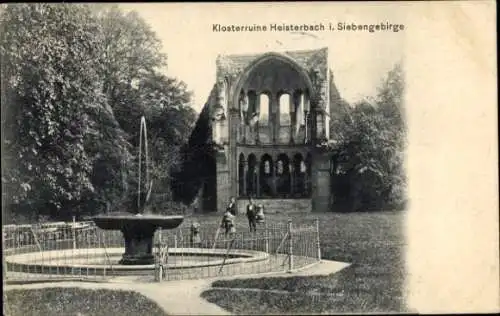 Ak Königswinter am Rhein, Kloster Heisterbach, Ruine, Brunnen