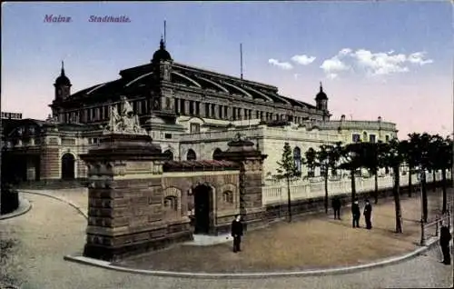 Ak Mainz am Rhein, Stadthalle