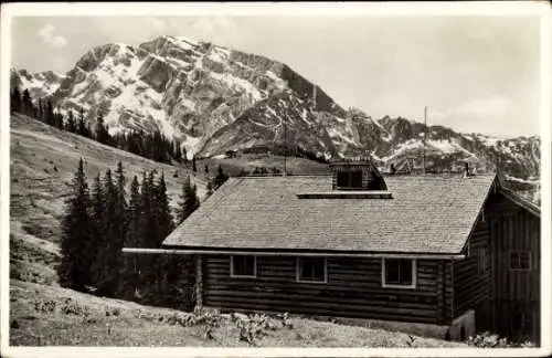 Ak Berchtesgaden in Oberbayern, Schellenberger Skihütte, Roßfeld, Hoher Göll