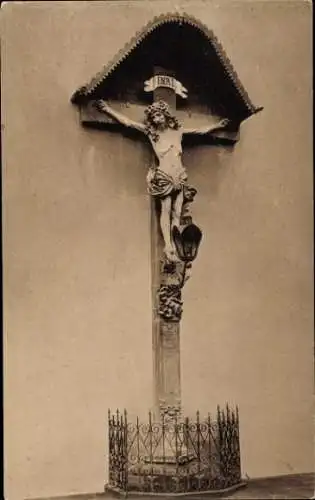 Ak Miltenberg am Main Unterfranken, Cruzifix der Pfarrkirche