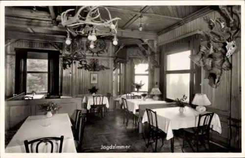 Ak Sand Bühl in Baden, Kurhaus Sand, Jagdzimmer