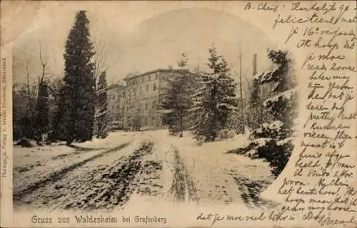 Ak Grafenberg in Württemberg, Waldesheim, Winter