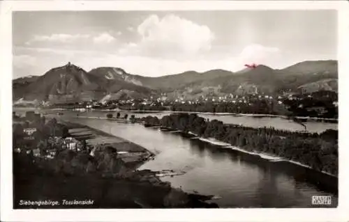 Ak Königswinter am Rhein, Drachenfels, Drachenburg, Siebengebirge, Panorama