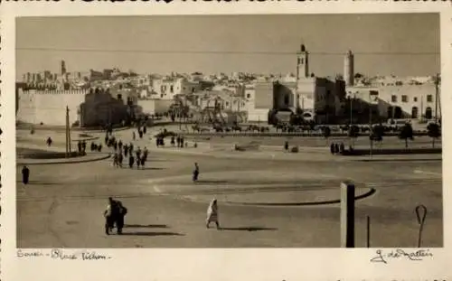 Ak Sousse Tunesien, Panorama vom Platz aus