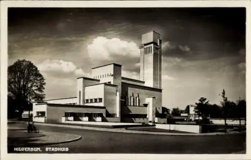 Ak Hilversum Nordholland Niederlande, Rathaus