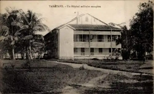 Ak Toamasina Tamatave Madagaskar, Europäisches Militärkrankenhaus