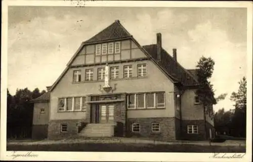 Ak Isenhagen Hankensbüttel in Niedersachsen, Jugendherberge, Jugendheim