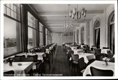 Ak Ostseebad Travemünde Lübeck, Casino, Terrassenrestaurant