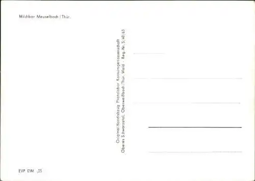 Ak Meuselbach in Thüringen, Milchbar, Innenansicht, Terrasse