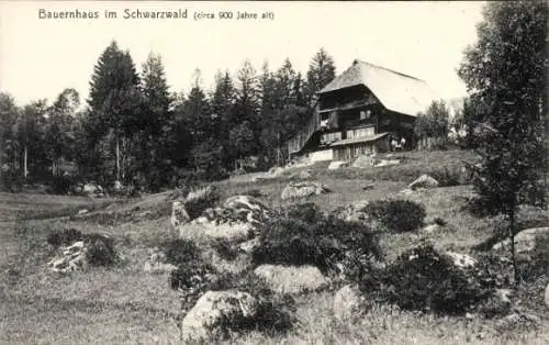 Ak Bauernhaus im Schwarzwald
