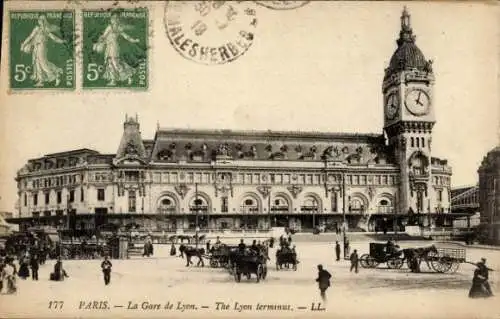 Ak Paris XII, Gare de Lyon