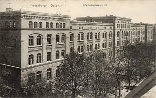 Ak Tschernjachowsk Insterburg Ostpreußen, Infanteriekaserne 45