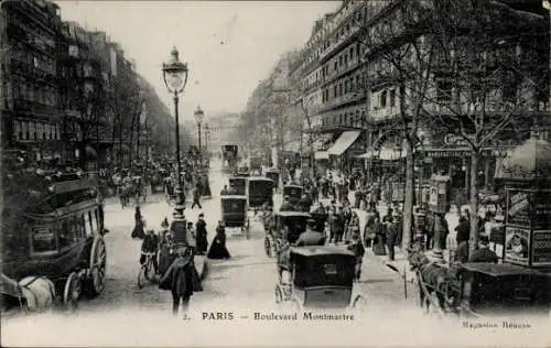 Ak Paris IX., Boulevard Montmartre
