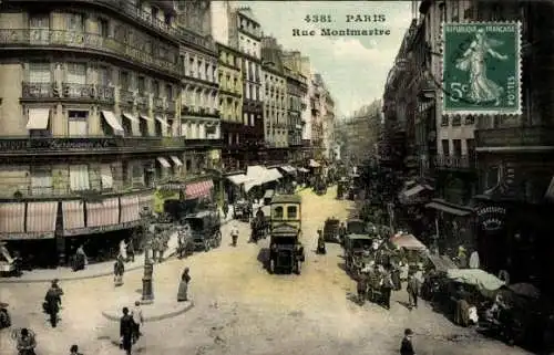 Ak Paris IX., Rue Montmartre