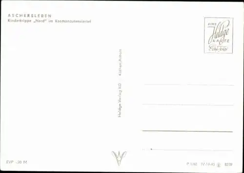 Ak Aschersleben im Salzlandkreis, Kinderkrippe Nord im Kosmonautenviertel