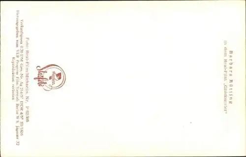 Ak Schauspielerin Barbara Rütting