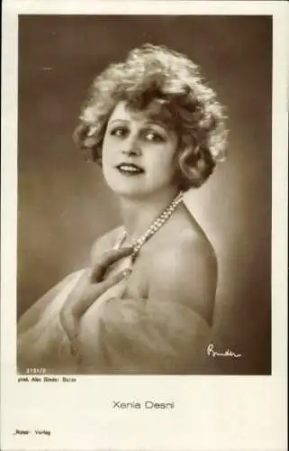 Ak Schauspielerin Xenia Desni, Portrait, Ross 3151/2
