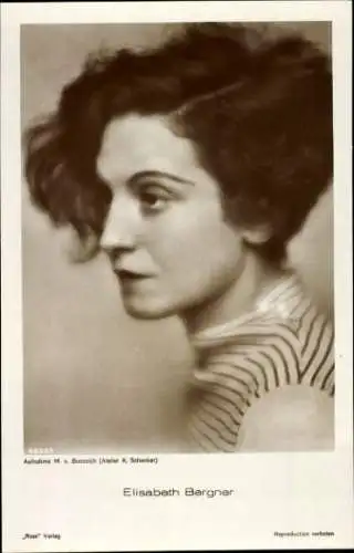 Ak Schauspielerin Elisabeth Bergner, Portrait