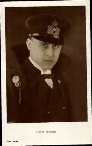 Ak Schauspieler Gerd Briese, Portrait, Uniform