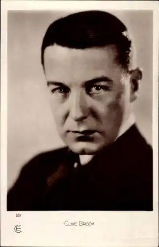Ak Schauspieler Clive Brook, Portrait