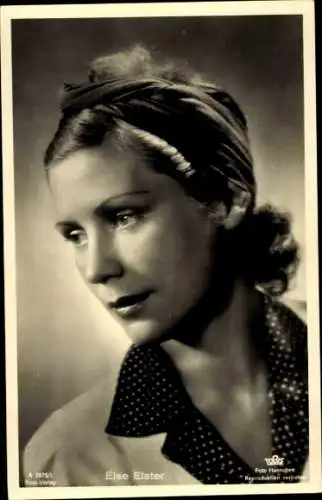 Ak Schauspielerin Else Elster, Portrait