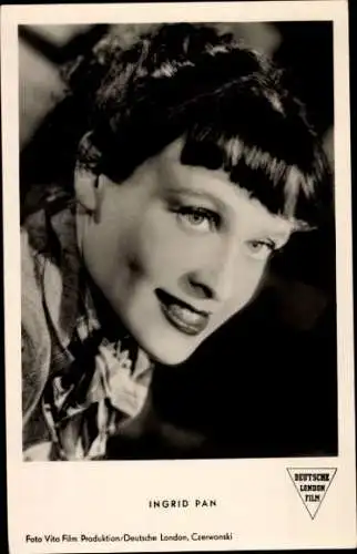 Ak Schauspielerin Ingrid Pan, Portrait, Film Liebeskrieg nach Noten