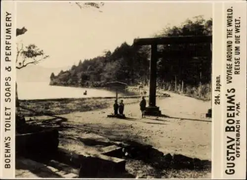 Foto Japan, Gustav Boehm's Reise um die Welt, Reklame Boehm's Toilet Soaps