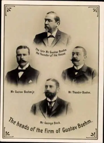 Foto Offenbach, Firma Gustav Boehm, Theodor Boehm, Gustav Beck, Portraits