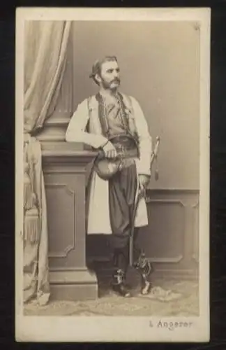 CdV Portrait Fürst Nikolaus I. von Montenegro