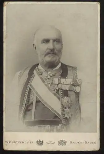 Cabinet Foto Fürst Nikolaus von Montenegro