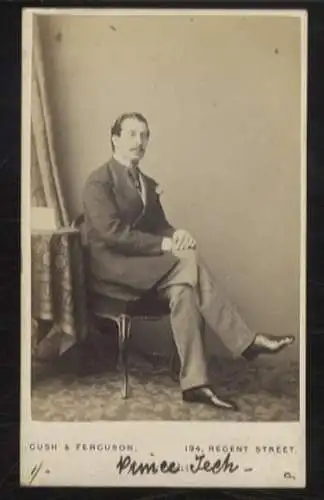 CdV Portrait Herzog Franz von Teck