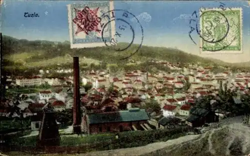 Ak Tuzla Bosnien Herzegowina, Totalansicht