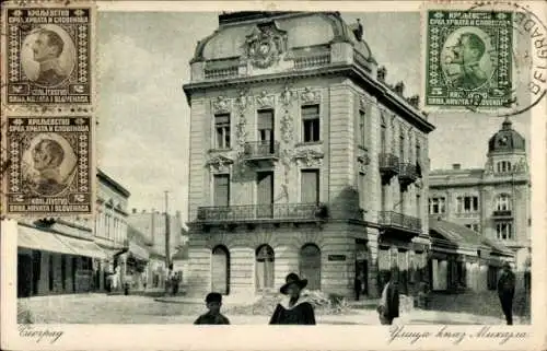 Ak Beograd Belgrad Serbien, La rue du Prince Michel